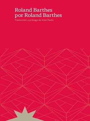 cover image of Roland Barthes por Roland Barthes